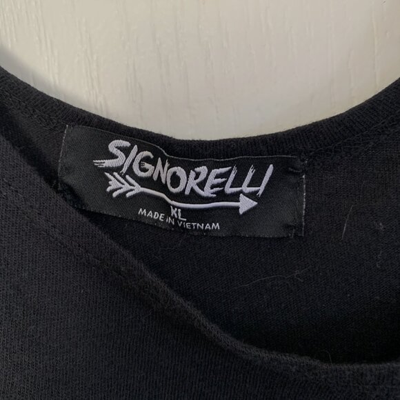 Signorelli Born In The USA Tank Top Scoop Neck Sleeveless Black Size XL - Picture 4 of 4